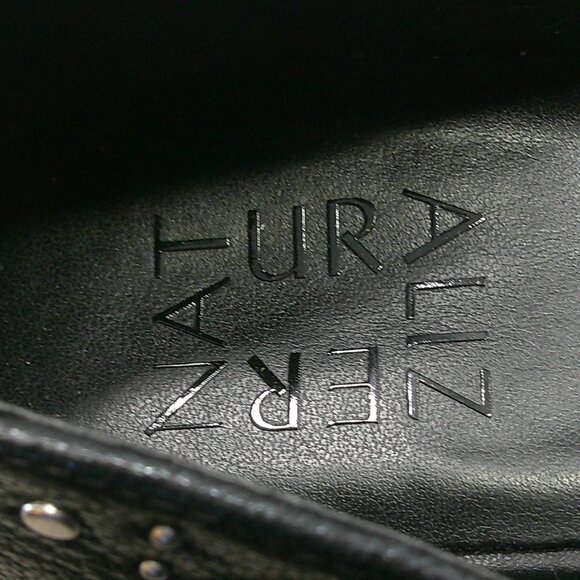 Naturalizer Black Leather D'Orsay Square Toe Studded Cody 3 Ballet Flats SZ 7.5 - Picture 4 of 12